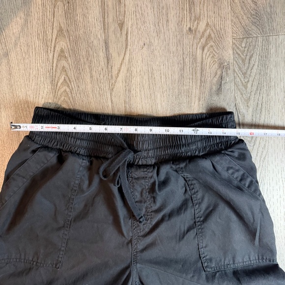 A New Day Pants Womens Medium Black Twill Jogger Elastic Waist Cuffed Casual - Picture 6 of 8
